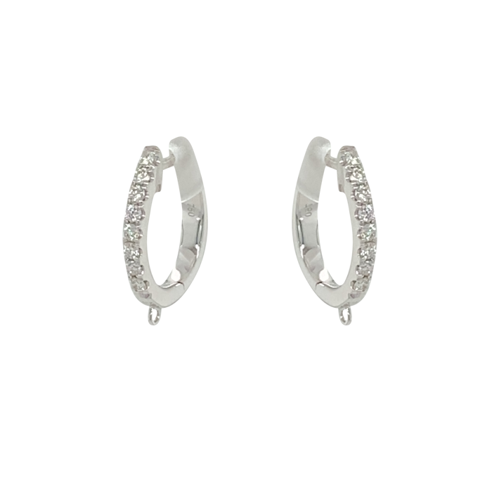 Small Diamond Hoop Earrings - Vardy's Jewelers Bay Area