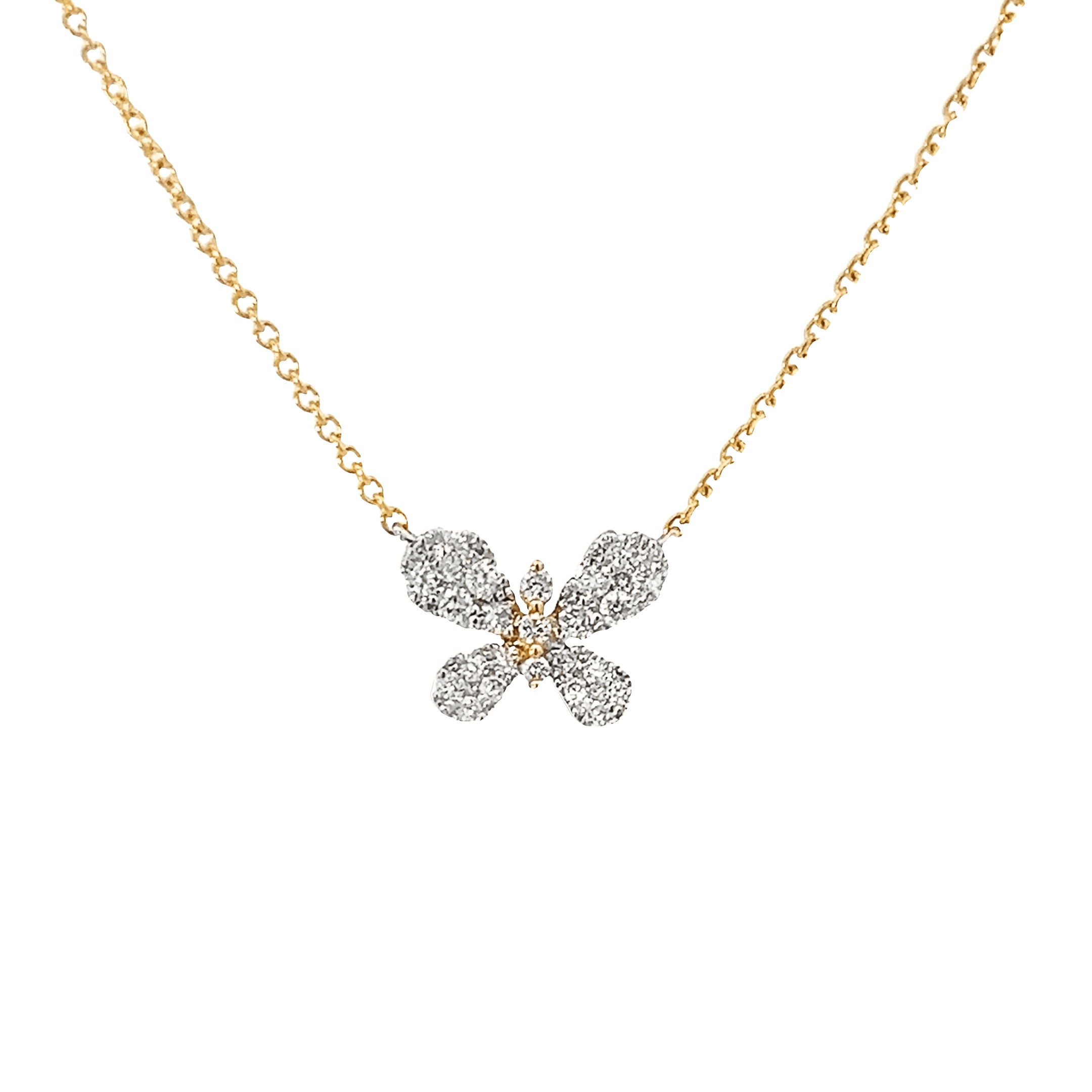 Gold Butterfly Diamond Pendant - Vardy's Jewelers Bay Area